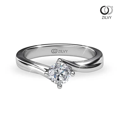 แหวนเพชรผู้หญิง รุ่น GR640 - มุมบน