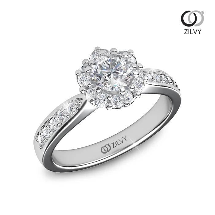 แหวนเพชร Celestine Halo