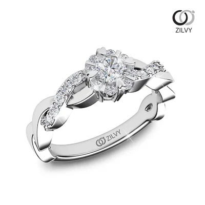 แหวนเพชรผู้หญิง รุ่น GR651 - มุมเปอร์สเปกทีฟ