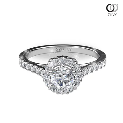 Women's Diamond Ring GR652 - top view