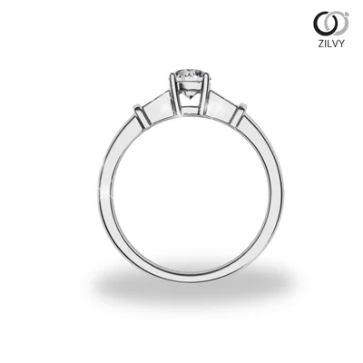 แหวนเพชรผู้หญิง รุ่น GR660 - มุมหน้า