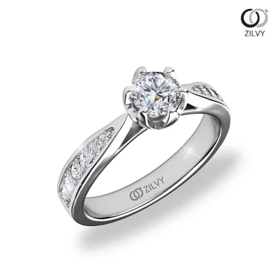 Women's Diamond Ring GR661 - perspective view