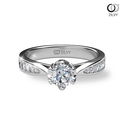 Women's Diamond Ring GR661 - top view