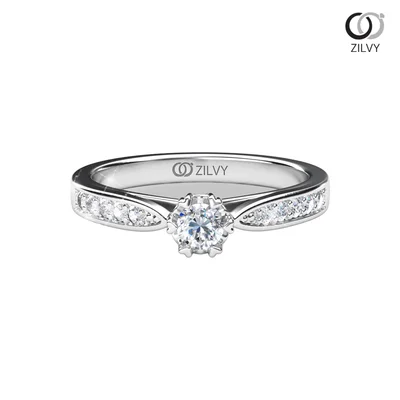 Women's Diamond Ring GR662 - top view