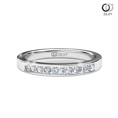 แหวนเพชรผู้หญิง รุ่น GR663 - มุมบน