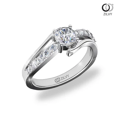 แหวนเพชรผู้หญิง รุ่น GR666 - มุมเปอร์สเปกทีฟ