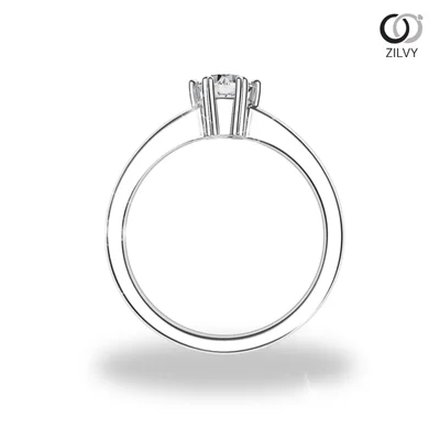 แหวนเพชรผู้หญิง รุ่น GR669 - มุมหน้า