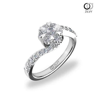 แหวนเพชรผู้หญิง รุ่น GR670 - มุมเปอร์สเปกทีฟ