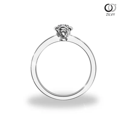 แหวนเพชรผู้หญิง รุ่น GR673 - มุมหน้า