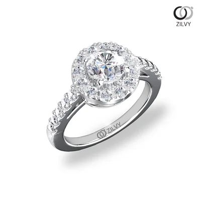 Women's Diamond Ring GR675 - perspective view