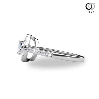 Women's Diamond Ring GR675 - side view