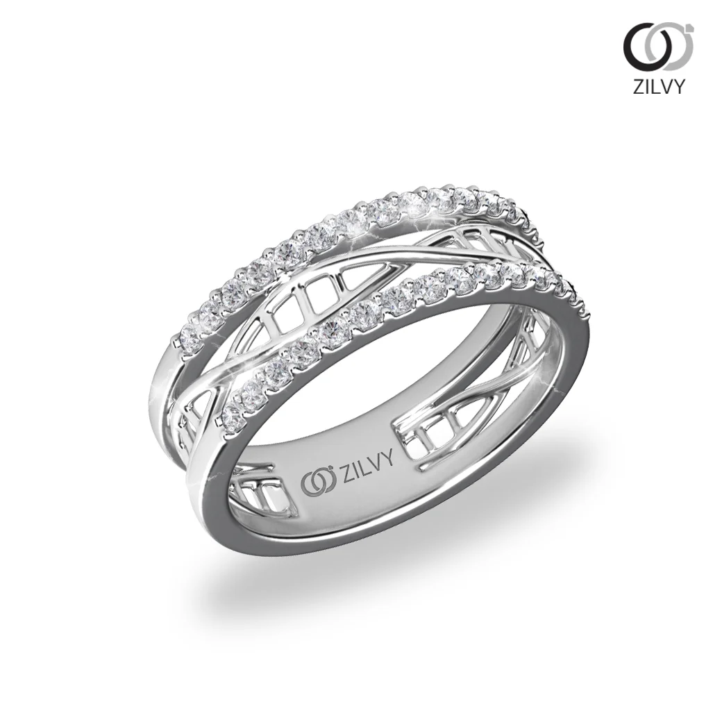 Women's Diamond Ring GR681 - perspective view