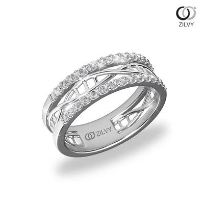 แหวนเพชรผู้หญิง รุ่น GR681 - มุมเปอร์สเปกทีฟ