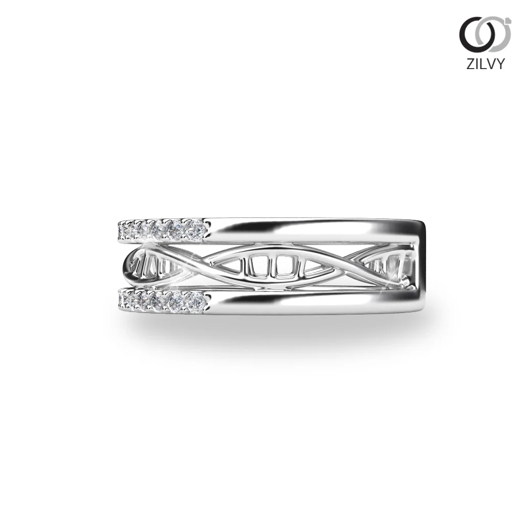 Women's Diamond Ring GR681 - side view