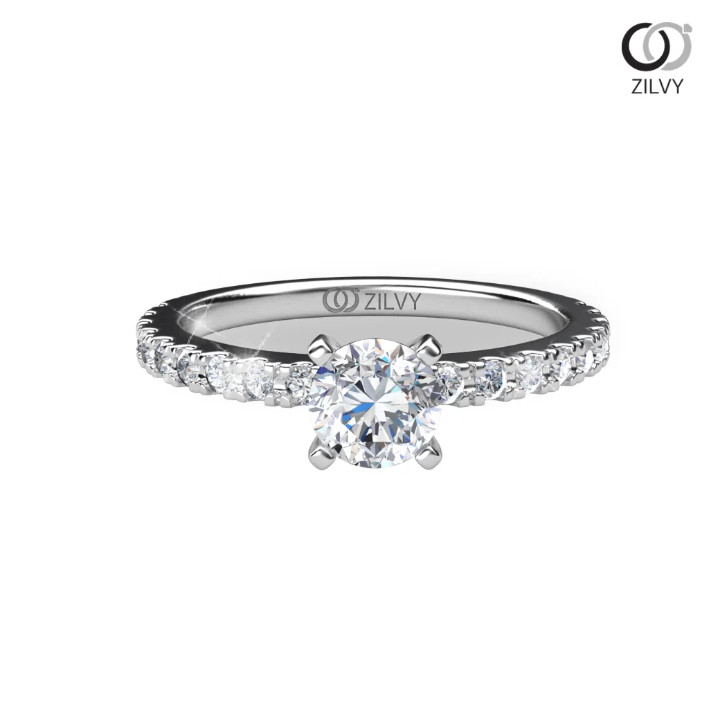 Women's Diamond Ring GR682 - top view