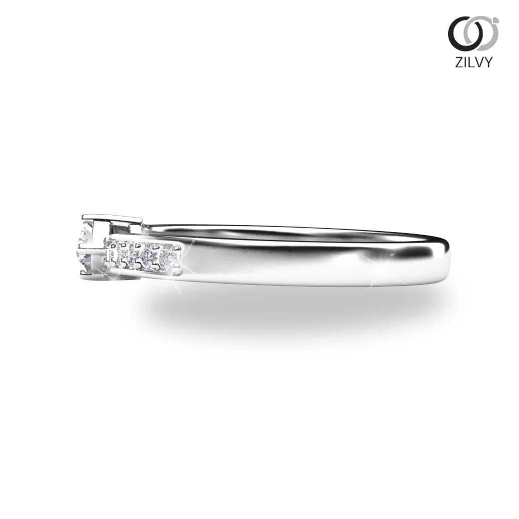 แหวนเพชรผู้หญิง รุ่น GR683 - มุมข้าง