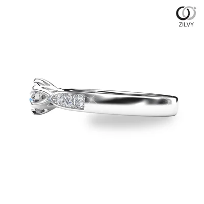 แหวนเพชรผู้หญิง รุ่น GR685 - มุมข้าง