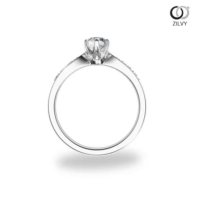 แหวนเพชรผู้หญิง รุ่น GR685 - มุมบน