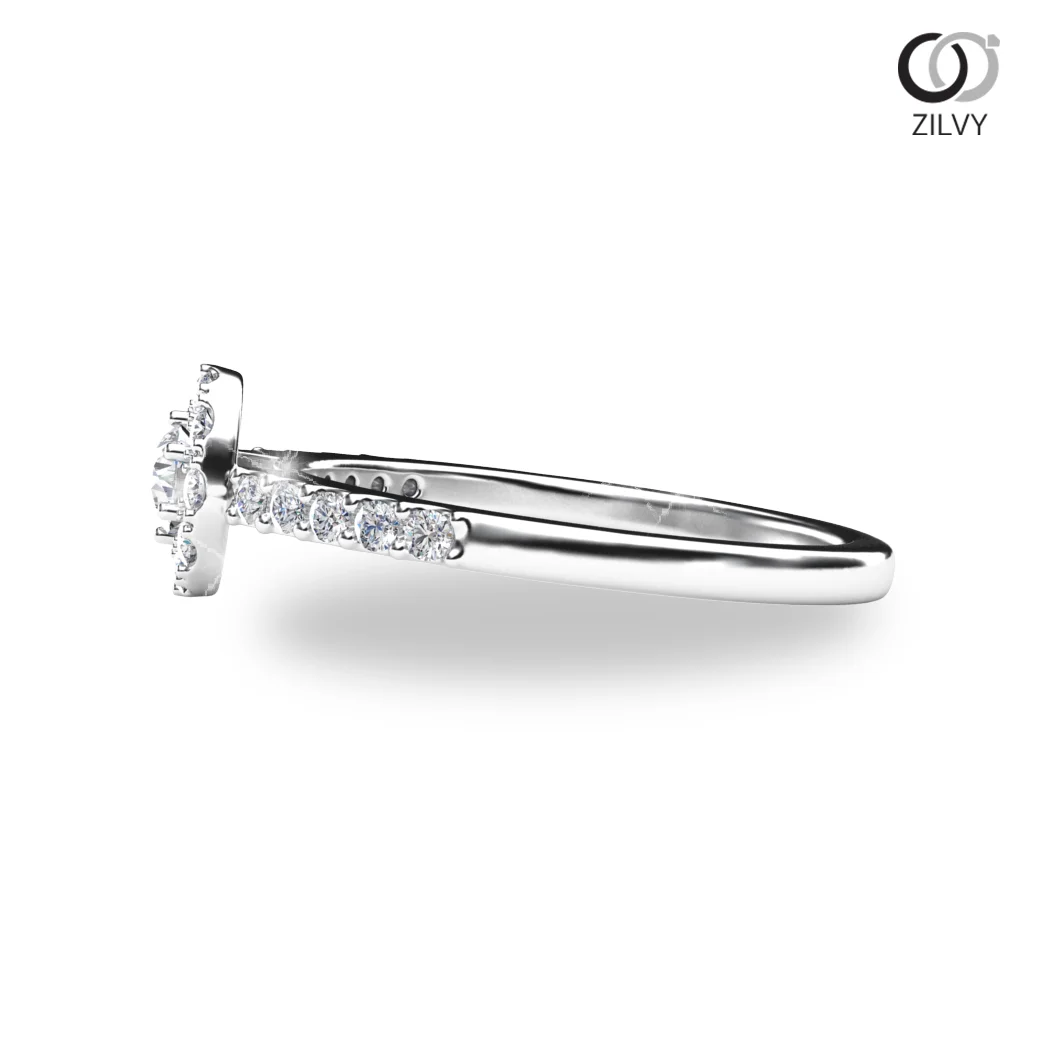 Women's Diamond Ring GR687 - side view