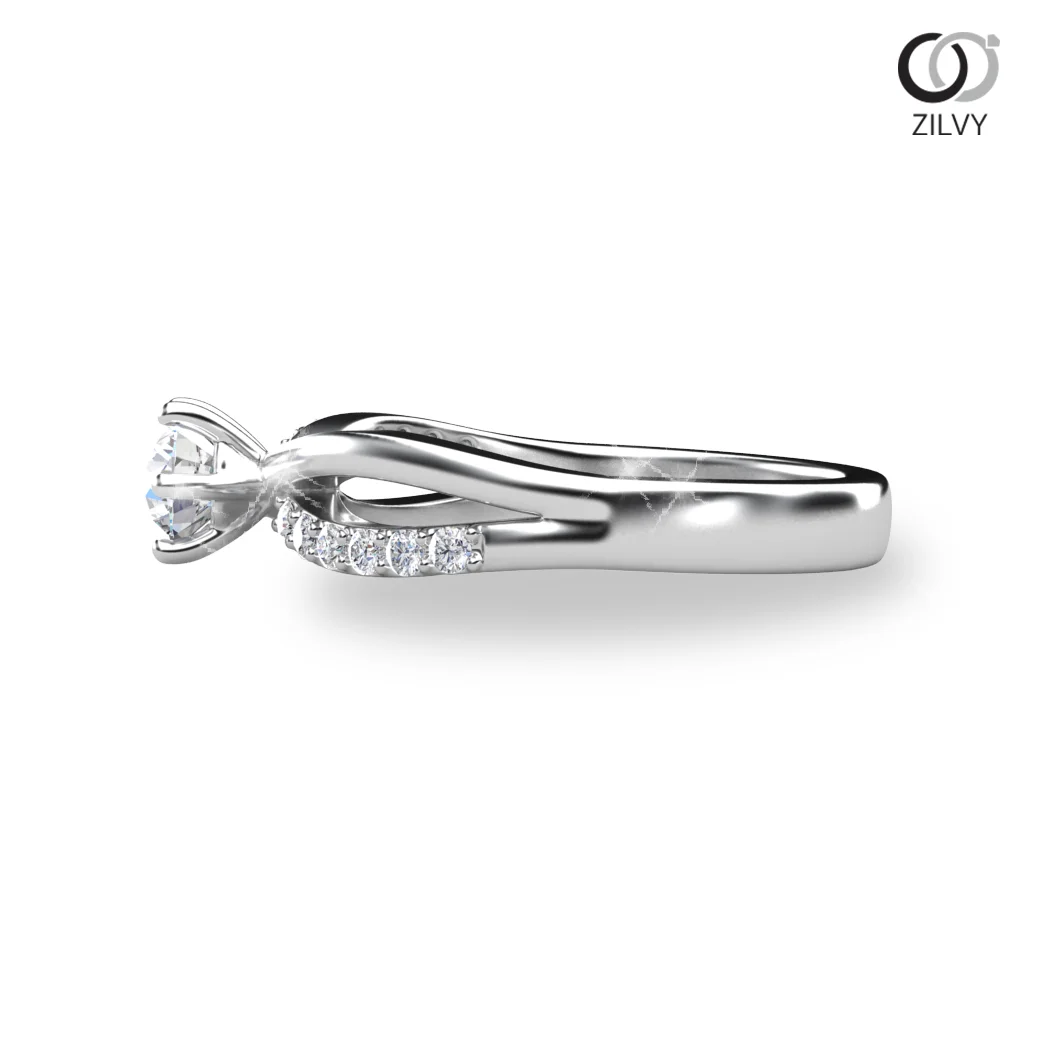 Women's Diamond Ring GR689 - side view