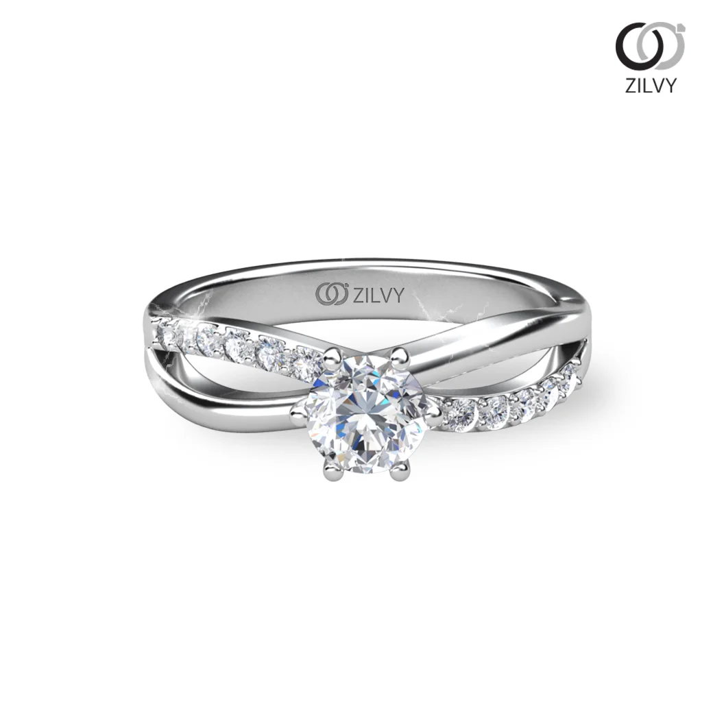 Women's Diamond Ring GR689 - top view