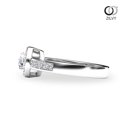 แหวนเพชรผู้หญิง รุ่น GR692 - มุมข้าง