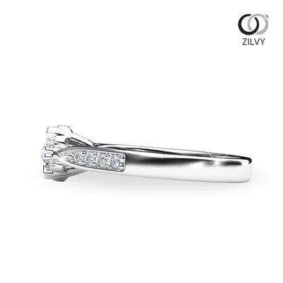 Women's Diamond Ring GR697 - side view