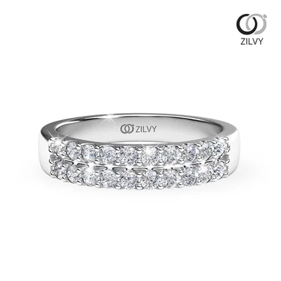 แหวนเพชรผู้หญิง รุ่น GR703 - มุมบน