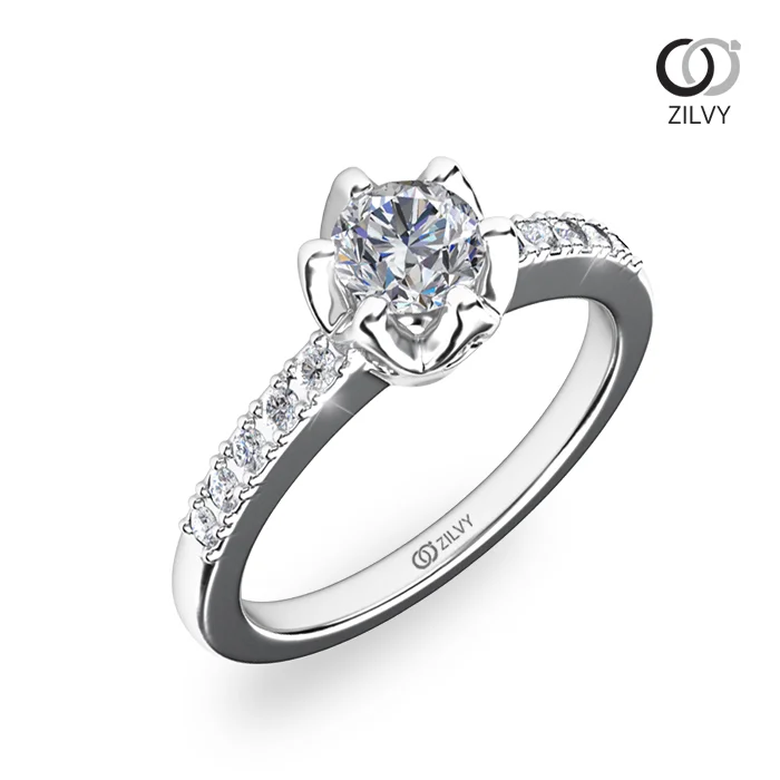 Women's Diamond Ring GR705 - perspective view