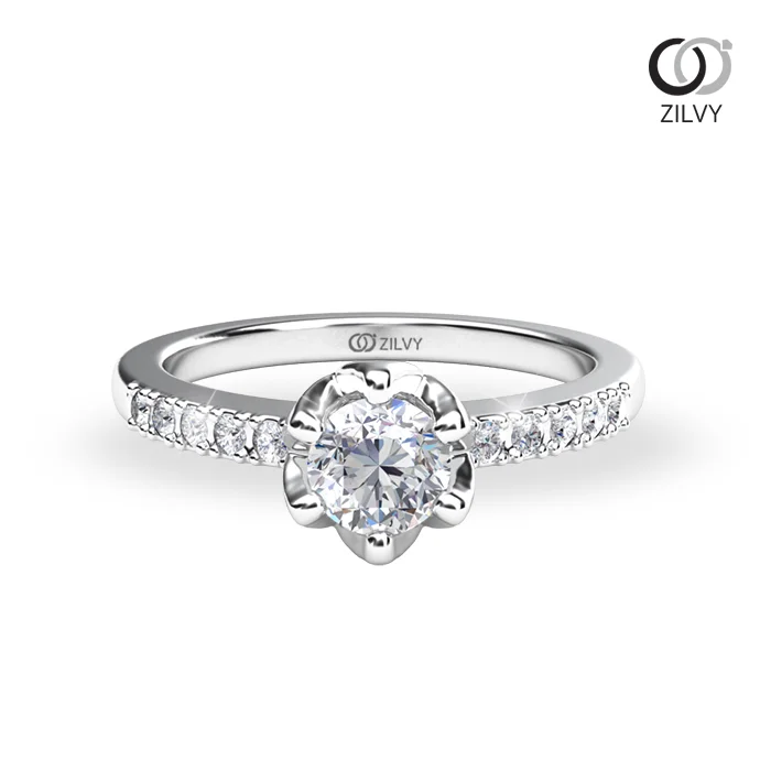 Women's Diamond Ring GR705 - top view