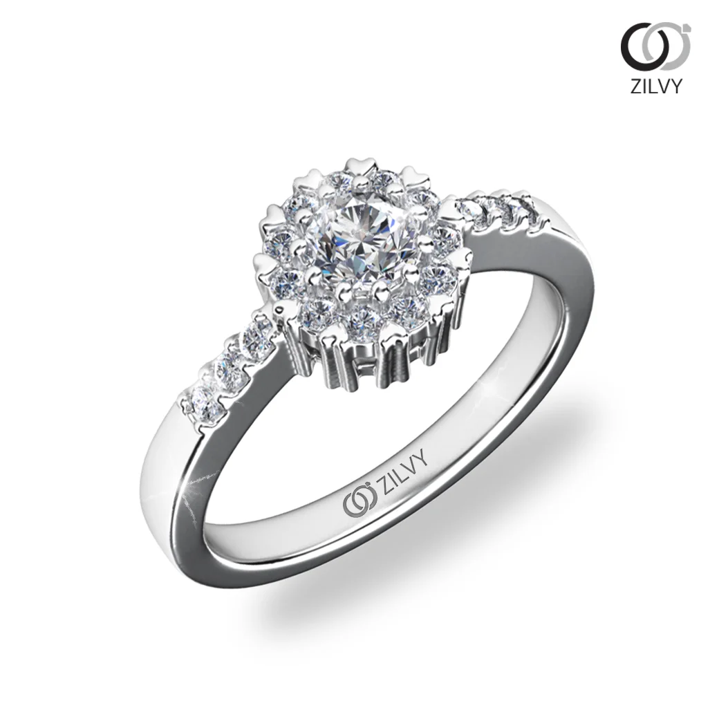 แหวนเพชร Pearl Halo