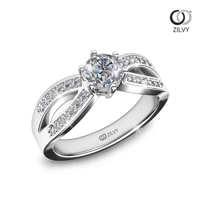 แหวนเพชรผู้หญิง รุ่น GR713 - มุมเปอร์สเปกทีฟ