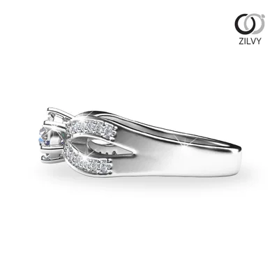 แหวนเพชรผู้หญิง รุ่น GR713 - มุมข้าง