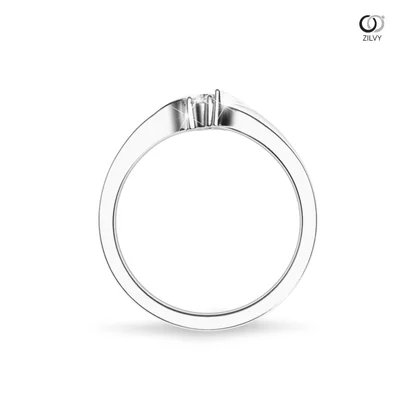 แหวนเพชรผู้หญิง รุ่น GR714 - มุมหน้า