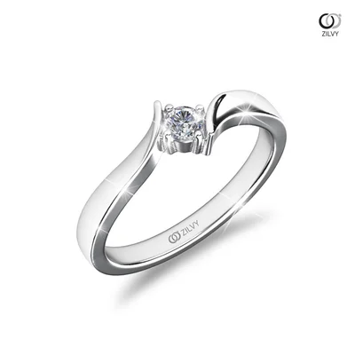 แหวนเพชรผู้หญิง รุ่น GR714 - มุมเปอร์สเปกทีฟ