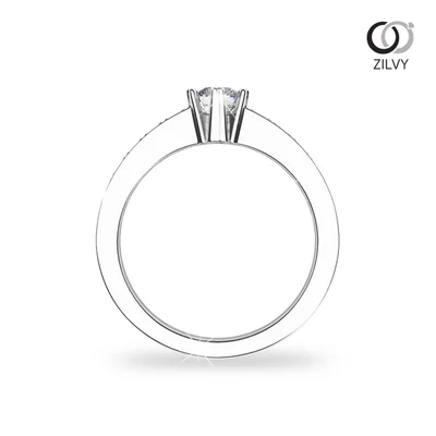 แหวนเพชรผู้หญิง รุ่น GR718 - มุมหน้า