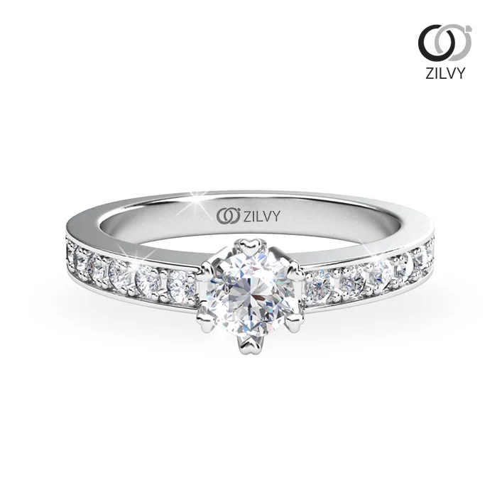 Women's Diamond Ring GR718 - top view