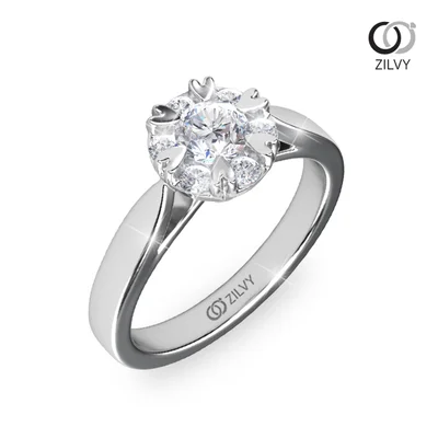 แหวนเพชรผู้หญิง รุ่น GR722 - มุมเปอร์สเปกทีฟ