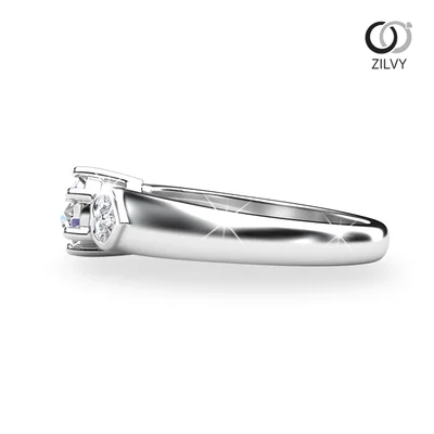 แหวนเพชรผู้หญิง รุ่น GR724 - มุมข้าง