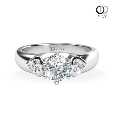 แหวนเพชรผู้หญิง รุ่น GR724 - มุมบน