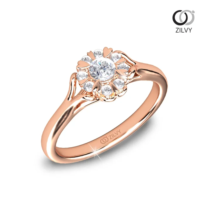 แหวนเพชร Reign Halo