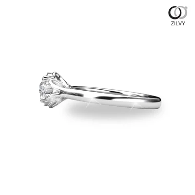 แหวนเพชรผู้หญิง รุ่น GR729 - มุมข้าง