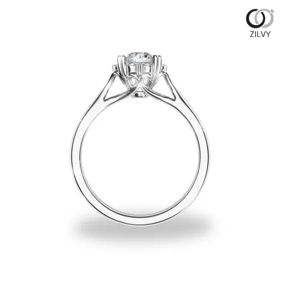 แหวนเพชรผู้หญิง รุ่น GR729 - มุมบน