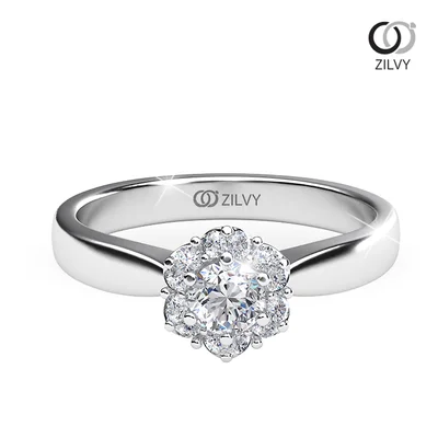 แหวนเพชรผู้หญิง รุ่น GR730 - มุมบน