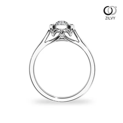 แหวนเพชรผู้หญิง รุ่น GR732 - มุมหน้า