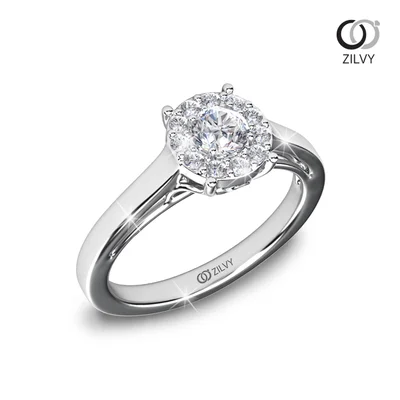 Women's Diamond Ring GR733 - perspective view