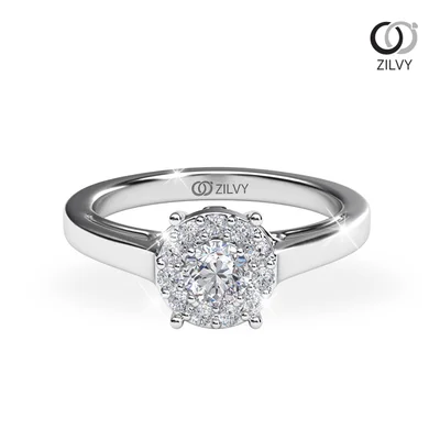 Women's Diamond Ring GR733 - top view