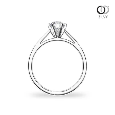 แหวนเพชรผู้หญิง รุ่น GR735 - มุมหน้า