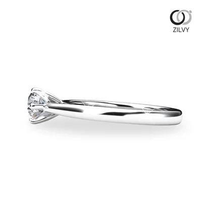 แหวนเพชรผู้หญิง รุ่น GR735 - มุมข้าง