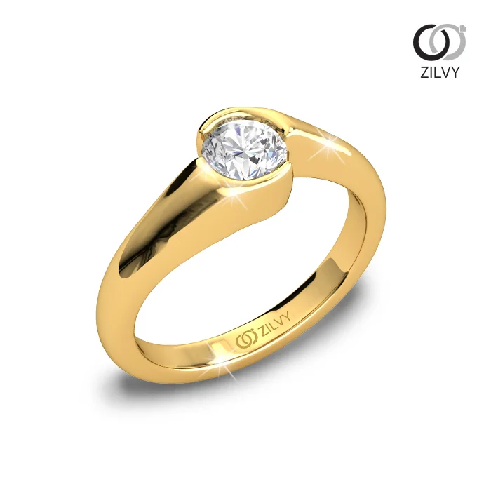 แหวนเพชร Elara Bezel